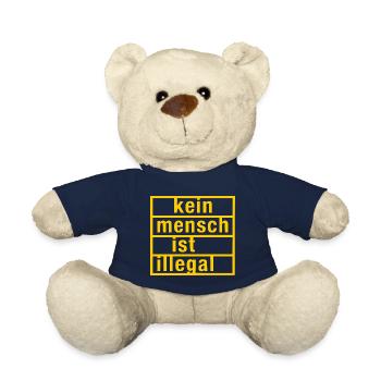 kein mensch ist illegal - Teddy - French Navy - Vorne
