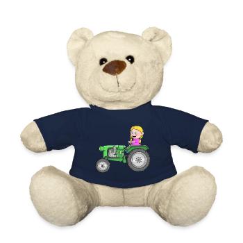 Tractor children - Teddy Bear - french navy - Front