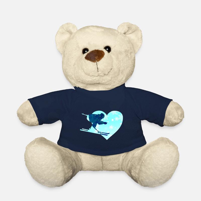 Skifahrer Skifahren - Teddy - French Navy
