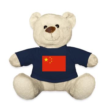 Drapeau de la République populaire de Chine 🇨🇳 - Nounours - bleu marine - Devant