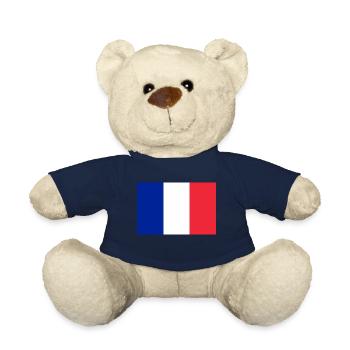 French flag original - Teddy Bear - french navy - Front