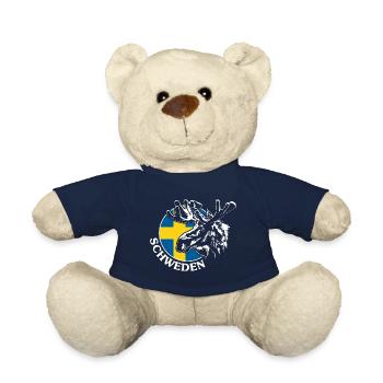 SVERIGE Elch Schweden Tier Wildnis Wilsigns - Teddy - French Navy - Vorne