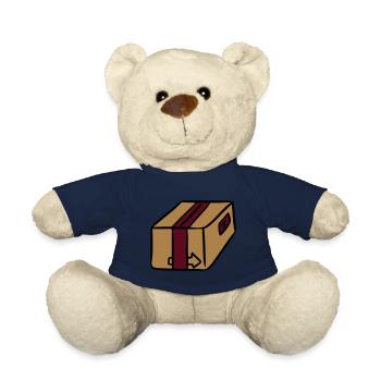 Paket Zusteller Sendung Lieferung Paketbote Post - Teddy - French Navy - Vorne