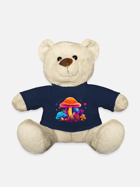 Magic Mushroom Design coloré - Nounours - bleu marine