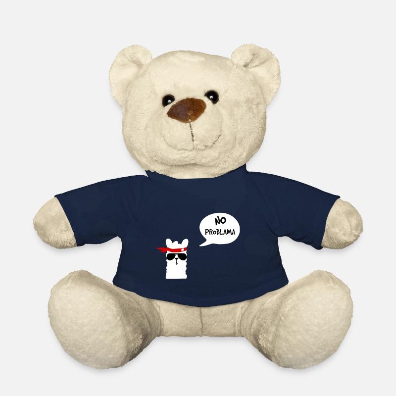 No Problama Lama weiss - Teddy - French Navy