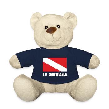 I'm certifiable - Teddy Bear - french navy - Front