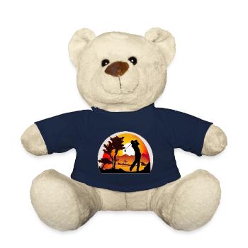 Professional golfer participates in tournaments - Teddy Bear - french navy - Front