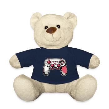 Controller Pink Red Illustration - Teddy Bear - french navy - Front