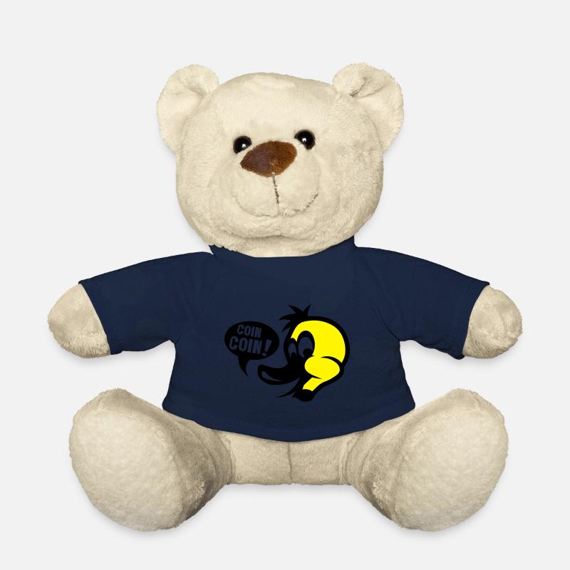 canard coin coin dessin - Nounours - bleu marine