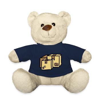 Pakete Zusteller Lieferung packages paquet Post - Teddy - French Navy - Vorne