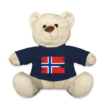 Norwegen Flagge Skandinavien Norwegische Fahne - Teddy - French Navy - Vorne