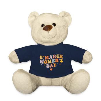 8. März Internationaler Frauentag - Teddy - French Navy - Vorne