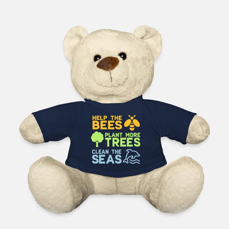 Help the Bees Plant More Trees | Wald Bäume Natur - Teddy - French Navy