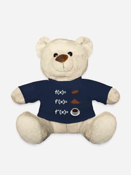 mathematician coffee funny - Teddy Bear - french navy