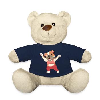 Chien fitness gym chien de sport - Nounours - bleu marine - Devant