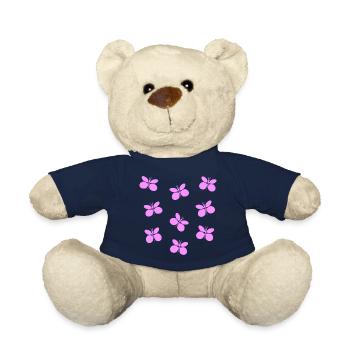 Butterflies - Teddy Bear - french navy - Front