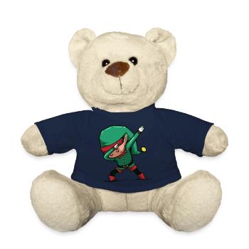 Funny Christmas Elf Gift For Yours - Teddy Bear - french navy - Front