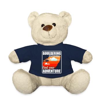 Bouldering Rock Climbing Boulderer Sport - Teddy Bear - french navy - Front