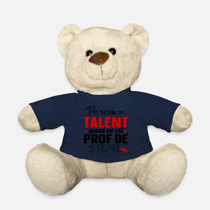 Prof de Sport Professeur Métier Cadeau Humour - Nounours - bleu marine