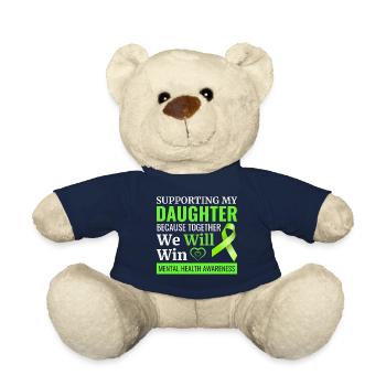 Mental Health Awareness - Teddy Bear - french navy - Front