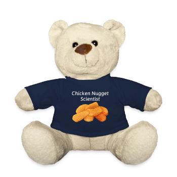 Chicken Nuggets Fast Food Lustiger Spruch - Teddy - French Navy - Vorne