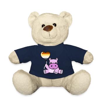 Hippo Ballon Gay Bear Pride - Teddy - French Navy - Vorne