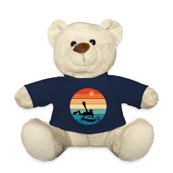 Chasse sous-marine Spearfisher Spearfisherman Vintage - Nounours - bleu marine - Devant