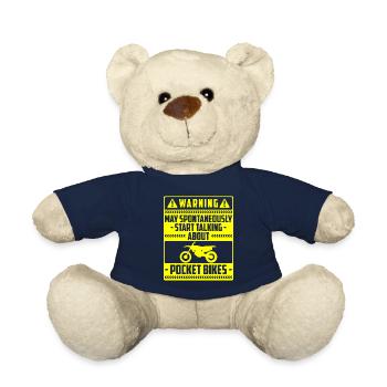 Motocross Enduro Motorcyclists - Teddy Bear - french navy - Front