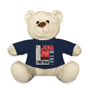 Jena Allemagne City Skyline Accueil Amour - Nounours - bleu marine - Devant