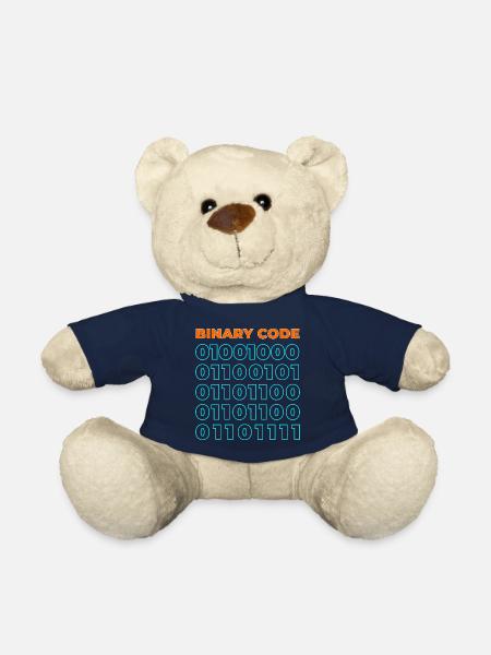Binary code - Teddy Bear - french navy