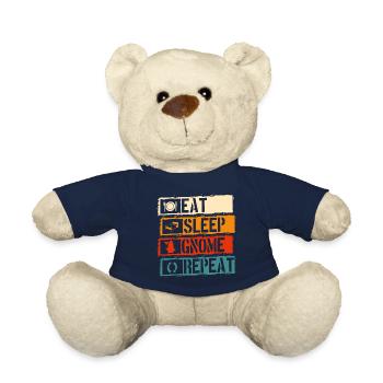 Zipfelmütze Wichtel Garten Weihnachtself - Teddy - French Navy - Vorne