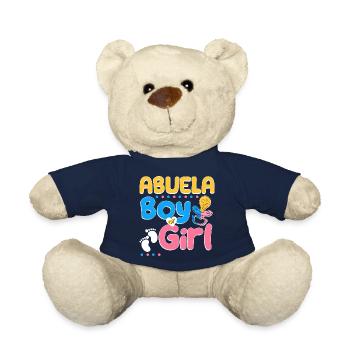 Pink or Blue Abuela Loves You Spanish Grandmother - Teddy - French Navy - Vorne