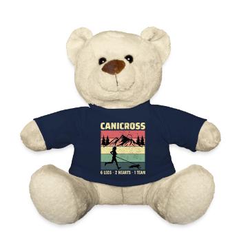 Canicross Trail Running Dog Sport Outdoor Hobby - Teddy Bear - french navy - Front