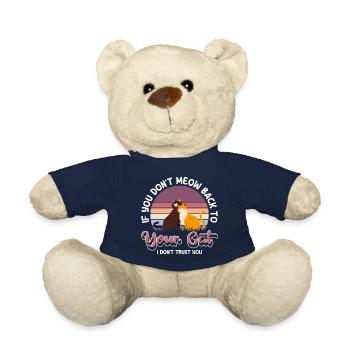 Yeux de chaton Chaton Chat sauvage - Nounours - bleu marine - Devant