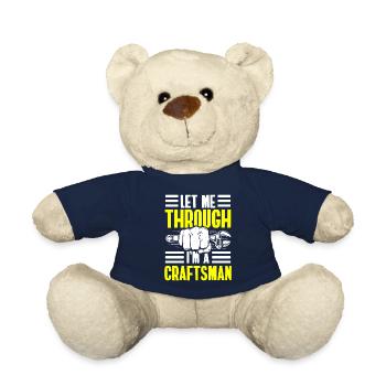Tool profession carpenter master builder - Teddy Bear - french navy - Front
