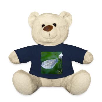Butterfly resting on a thistle - Teddy Bear - french navy - Front