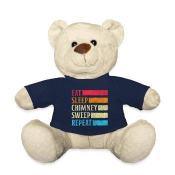 Chimney sweep New Year's chimney chimney sweep - Teddy Bear - french navy - Front
