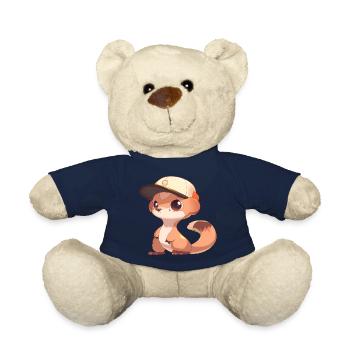 Cute Mongoose - Teddy Bear - french navy - Front
