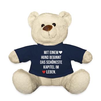 Hundemensch Hundespruch Hundeliebe - Teddy - French Navy - Vorne