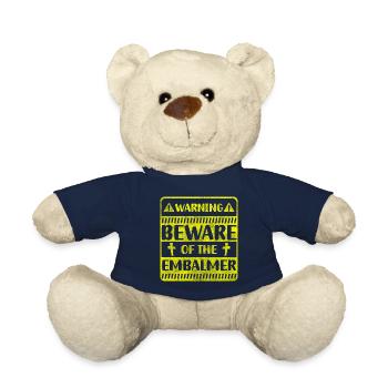 Cadavre de cercueil de travail de l’entrepreneur de pompes funèbres - Nounours - bleu marine - Devant