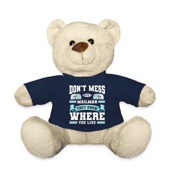 Post Courier - Teddy Bear - french navy - Front