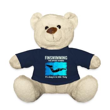 Nageoires Nageoire Nageur Natation Sports nautiques - Nounours - bleu marine - Devant