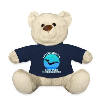 Nageoires Nageoire Nageur Natation Sports nautiques - Nounours - bleu marine - Devant