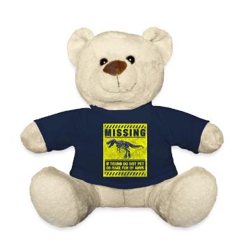 Dinosaur Fossil Triceratops Childhood - Teddy Bear - french navy - Front