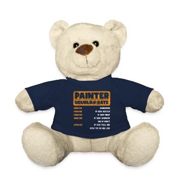 Peintre Rôle de peinture Chantier de construction - Nounours - bleu marine - Devant