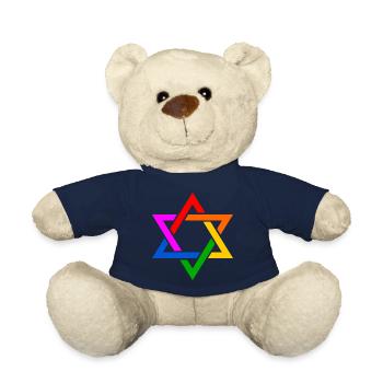 Israel davidstern lgbt flagge - Teddy - French Navy - Vorne