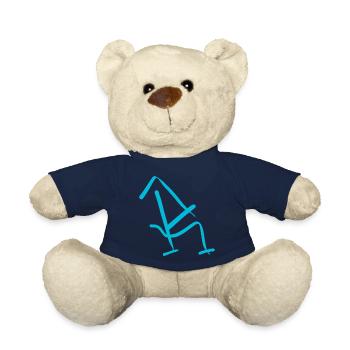 Freche Buchstaben : Der funky R - Teddy - French Navy - Vorne