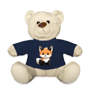 Renard mignon - Nounours - bleu marine - Devant