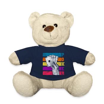 Joueur Poker Face Full House - Nounours - bleu marine - Devant