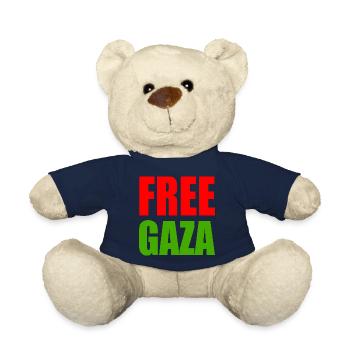 Free gaza - Teddy Bear - french navy - Front